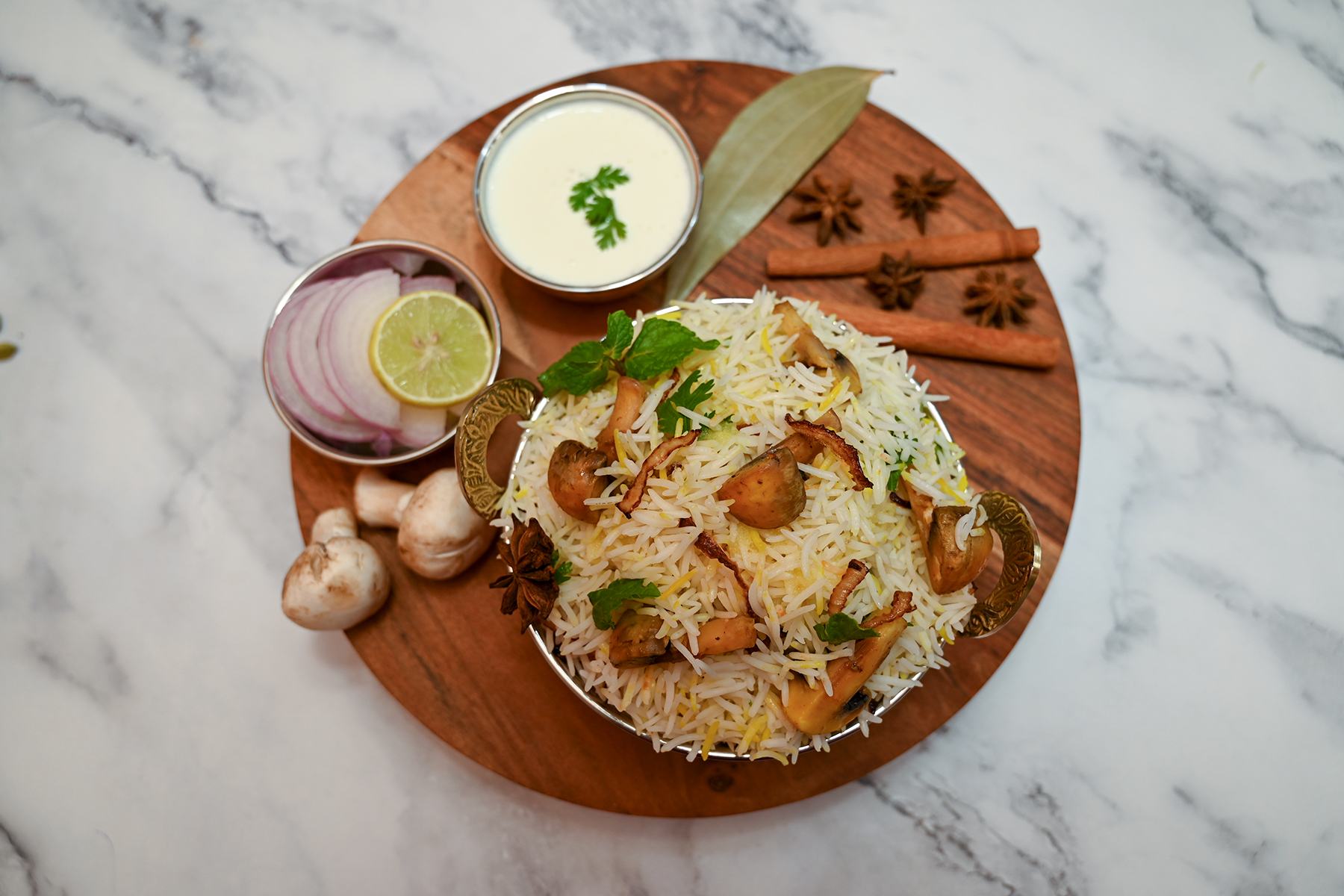Mushroom Biryani ( Serve 1 )